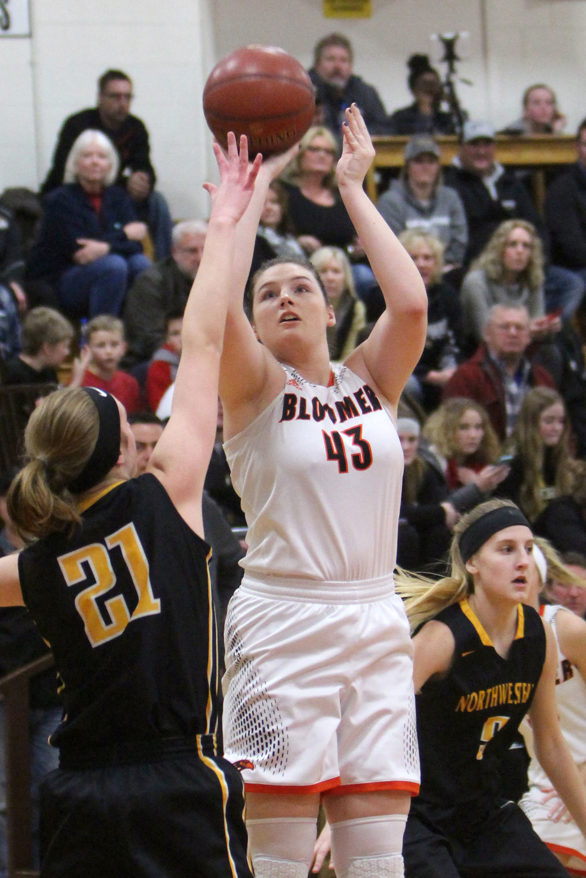 Northwestern at Bloomer girls basketball 2-1-19